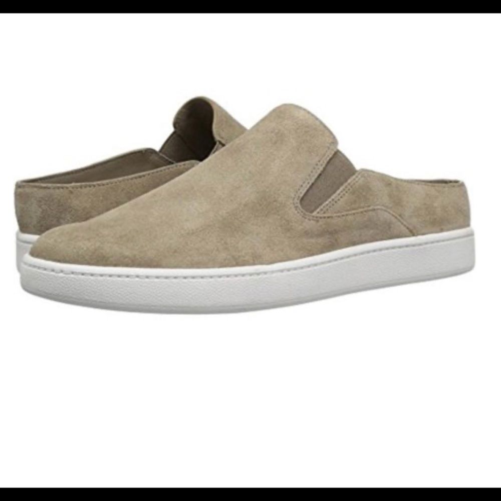 Vince Verrell Woodsmoke Suede Slip On Sneaker Sz 8